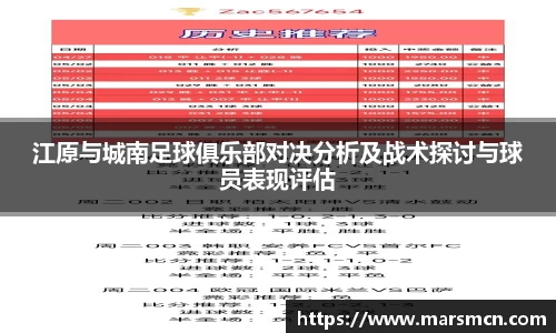 江原与城南足球俱乐部对决分析及战术探讨与球员表现评估